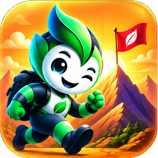 SadiFI mascot celebrating a mountain milestone